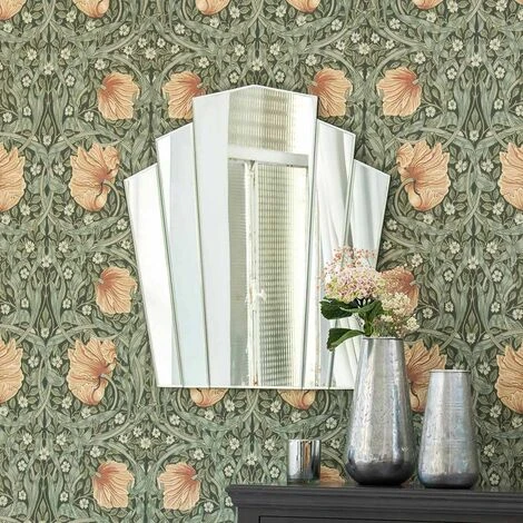 PASSAGE VERNET Miroir Art Déco 66,5 X 71 Cm - Gatsby - Blanc 4 PASSAGE VERNET Miroir Art Déco 66,5 X 71 Cm - Gatsby - Blanc – Image 2