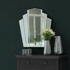 PASSAGE VERNET Miroir Art Déco 66,5 X 71 Cm - Gatsby - Blanc 9 PASSAGE VERNET Miroir Art Déco 66,5 X 71 Cm - Gatsby - Blanc -Miroir Soldes Boutique 67620735 3