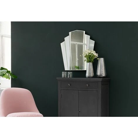 PASSAGE VERNET Miroir Art Déco 66,5 X 71 Cm - Gatsby - Blanc 7 PASSAGE VERNET Miroir Art Déco 66,5 X 71 Cm - Gatsby - Blanc – Image 5