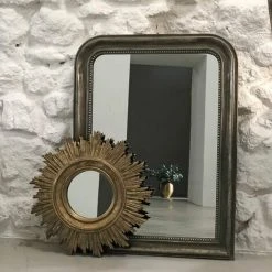 MAISON TILLEUL Miroir Trumeau Vert De Gris Argenté 58,5 X 78 Cm - Manderley - Gris -Miroir Soldes Boutique 67620739 4