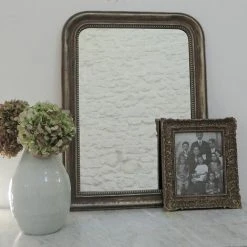 MAISON TILLEUL Miroir Trumeau Vert De Gris Argenté 58,5 X 78 Cm - Manderley - Gris -Miroir Soldes Boutique 67620739 5