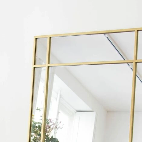 PASSAGE VERNET Miroir Art Déco En Métal Doré 130 X 90 Cm - Wallis - Intérieur/extérieur - Dorado 7 PASSAGE VERNET Miroir Art Déco En Métal Doré 130 X 90 Cm - Wallis - Intérieur/extérieur - Dorado – Image 5