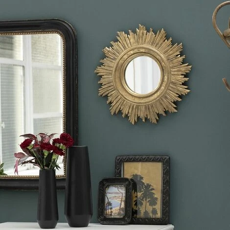 MAISON TILLEUL Miroir Soleil Style Baroque Doré 45 Cm - Manderley - Dorado 5 MAISON TILLEUL Miroir Soleil Style Baroque Doré 45 Cm - Manderley - Dorado – Image 3