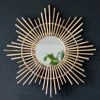 CASATERA Miroir Forme étoile En Rotin Naturel 57 Cm - Moka - Madera Clara -Miroir Soldes Boutique 67620805 1