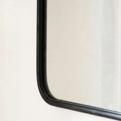 DECOCLICO FACTORY Miroir Carré En Métal Noir 45 X 45 Cm - Uptown - Intérieur/extérieur - Negro -Miroir Soldes Boutique 67620819 4