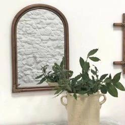 CASATERA Miroir Arche En Rotin 58 X 40 Cm - Marcel - Madera Clara