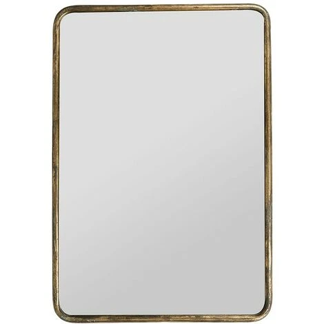 COTE TABLE Miroir Aziru Lagon Doré 60x42 Cm - Doré 4 COTE TABLE Miroir Aziru Lagon Doré 60x42 Cm - Doré – Image 2