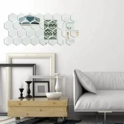 24 Pièces Réglage Miroir Acrylique Amovible Décalque Autocollant Mural Pour Maison Salon Chambre Décor (Style 3),Tanètue 8 24 Pièces Réglage Miroir Acrylique Amovible Décalque Autocollant Mural Pour Maison Salon Chambre Décor (Style 3),Tanètue -Miroir Soldes Boutique 67651066 3