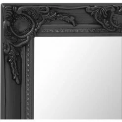 MAISONCHIC Miroir Mural Style Baroque Miroir Déco / Miroir Salon 50x120 Cm Noir -Miroir Soldes Boutique 67652679 3