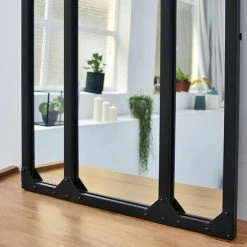 DECOCLICO FACTORY Miroir Verrière Atelier En Métal Rectangulaire Noir 60 X 83 Cm - Bricklane - Intérieur/extérieur - Negro -Miroir Soldes Boutique 67676958 4