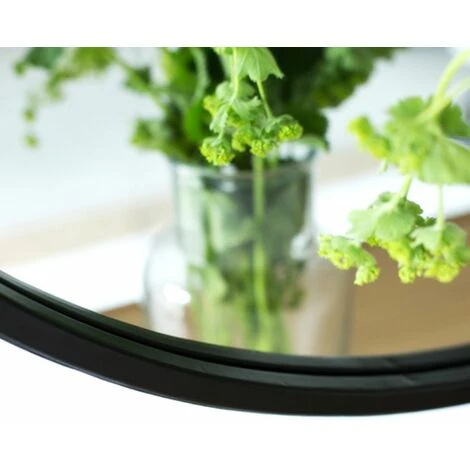 ARNE LYKKE Miroir Rond En Métal Noir 60 Cm - Soho - Negro 6 ARNE LYKKE Miroir Rond En Métal Noir 60 Cm - Soho - Negro – Image 4