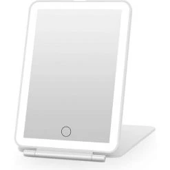 FLYME Miroir De Vanité De Maquillage Rechargeable Avec 72 Lumières LED, Miroir De Beauté Portable Light Up De Voyage éclairé