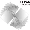 PESCE Amovible Acrylique Miroir Réglage Wall Sticker Decal DIY Moderne Décoration Pour La Maison Salon Chambre Decor18pcs0.2mm 30x30cm 2 PESCE Amovible Acrylique Miroir Réglage Wall Sticker Decal DIY Moderne Décoration Pour La Maison Salon Chambre Decor18pcs0.2mm 30x30cm -Miroir Soldes Boutique 67993744 1