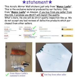 PESCE Lot De 12 Miroirs Acryliques Autocollants Muraux Hexagonaux En Plastique Pour Décoration D’intérieur, Pour Le Salon, La Chambre à Coucher, Au Dessus Du Canapé Ou De La Télévision Doré -Miroir Soldes Boutique 67993807 4