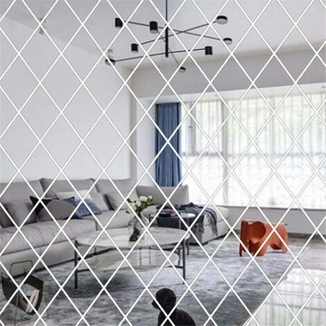 PESCE Autocollants Muraux De Miroir De Diamant 3D, Autocollants De Miroir De Couture De Triangle Auto-adhésif Amovible Autocollants Muraux De Bricolage Autocollants De Meubles De Carreaux De Céramique Décoration Papier Peint Pour Le Salon à La Maison 3 PESCE Autocollants Muraux De Miroir De Diamant 3D, Autocollants De Miroir De Couture De Triangle Auto-adhésif Amovible Autocollants Muraux De Bricolage Autocollants De Meubles De Carreaux De Céramique Décoration Papier Peint Pour Le Salon à La Maison