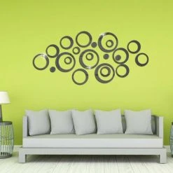 ENLENK Miroirs Muraux 24 Pièces Réglage Miroir Acrylique Amovible Sticker Mural Decal Maison Décoration (noir) 8 ENLENK Miroirs Muraux 24 Pièces Réglage Miroir Acrylique Amovible Sticker Mural Decal Maison Décoration (noir) -Miroir Soldes Boutique 68011789 2