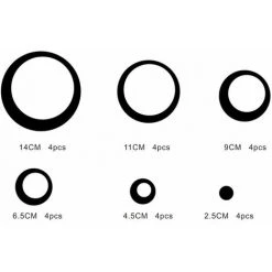 LLOVE Miroirs Muraux 24 Pièces Réglage Miroir Acrylique Amovible Sticker Mural Decal Maison Décoration  (noir) -Miroir Soldes Boutique 68014353 3