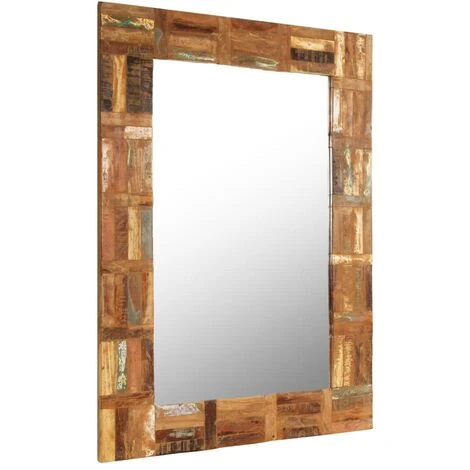 LangRay Maison & Jardin Miroir Mural Bois De Récupération Massif 60 X 90 Cm 4 LangRay Maison & Jardin Miroir Mural Bois De Récupération Massif 60 X 90 Cm – Image 2