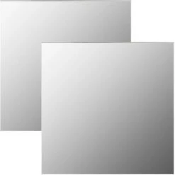 LangRay Maison & Jardin Miroirs Muraux 2 Pcs 50x50 Cm Carré Verre