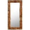LangRay Maison & Jardin Miroir Mural Bois De Récupération Massif 60 X 120 Cm -Miroir Soldes Boutique 68279766 1