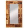 LangRay Maison & Jardin Miroir Mural Bois Massif De Récupération 50x80 Cm -Miroir Soldes Boutique 68280670 1