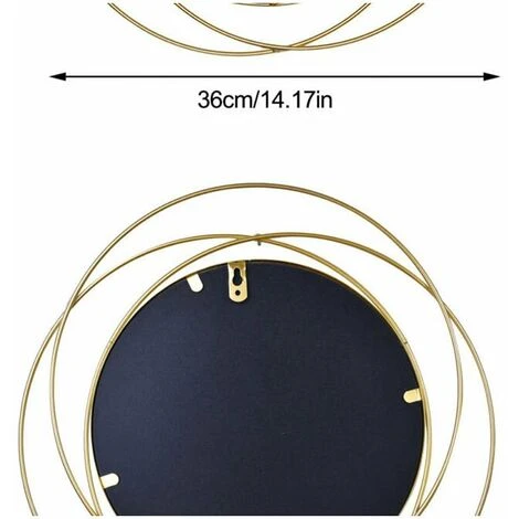 GRID COOL Miroir Rond Pour Decoration Murale Dans Maison, Salon Et Miroir Doré Pour Décoration C 5 GRID COOL Miroir Rond Pour Decoration Murale Dans Maison, Salon Et Miroir Doré Pour Décoration C – Image 3