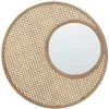 BELIANI Miroir En Rotin Beige 60x60 - Beige