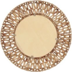 BELIANI En Rotin Naturel 58x58 - Naturel -Miroir Soldes Boutique 68543959 4