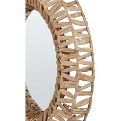 BELIANI En Rotin Naturel 58x58 - Naturel -Miroir Soldes Boutique 68543959 5