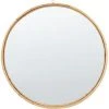 BELIANI Miroir En Rotin Naturel 60x60 - Naturel -Miroir Soldes Boutique 68595368 1