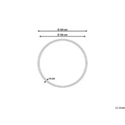 BELIANI Miroir En Rotin Naturel 60x60 - Naturel -Miroir Soldes Boutique 68595368 3