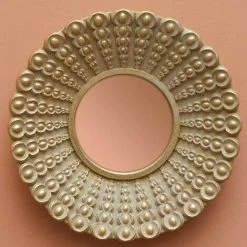 CHEHOMA Miroir Dorures Antiques 20cm - Doré