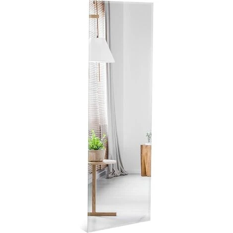 COSTWAY Grand Miroir Mural 110 X 38 Cm, Rectangulaire Pleine Longueur Avec Bord Biseauté Vertical Ou Horizontal Pour Salle De Bain Chambre Salon 3 COSTWAY Grand Miroir Mural 110 X 38 Cm, Rectangulaire Pleine Longueur Avec Bord Biseauté Vertical Ou Horizontal Pour Salle De Bain Chambre Salon