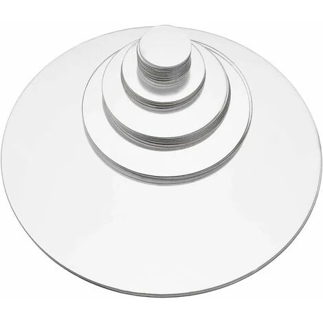 GRID COOL 32 Pièces Autocollant Mural De Miroir Cercle Rond De Décoration Domicile 6 GRID COOL 32 Pièces Autocollant Mural De Miroir Cercle Rond De Décoration Domicile – Image 4