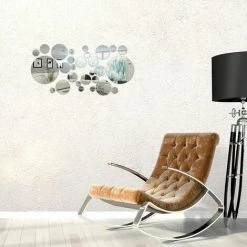 GRID COOL 32 Pièces Autocollant Mural De Miroir Cercle Rond De Décoration Domicile 11 GRID COOL 32 Pièces Autocollant Mural De Miroir Cercle Rond De Décoration Domicile -Miroir Soldes Boutique 68675423 5