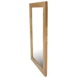 VENTE-UNIQUE.COM Miroir Rectangulaire En Teck Clair - 60 X 90 Cm - AMLAPURA - Naturel Clair -Miroir Soldes Boutique 68750975 2