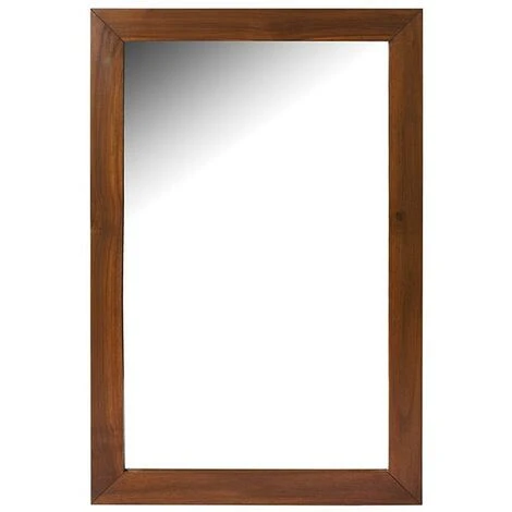 VENTE-UNIQUE.COM Miroir Rectangulaire En Teck Foncé - 60 X 90 Cm - AMLAPURA - Naturel Foncé -Miroir Soldes Boutique 68750979 1