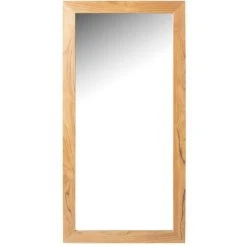 VENTE-UNIQUE.COM Miroir Rectangulaire En Teck Clair - 60 X 120 Cm - AMLAPURA - Naturel Clair 8 VENTE-UNIQUE.COM Miroir Rectangulaire En Teck Clair - 60 X 120 Cm - AMLAPURA - Naturel Clair -Miroir Soldes Boutique 68750991 3