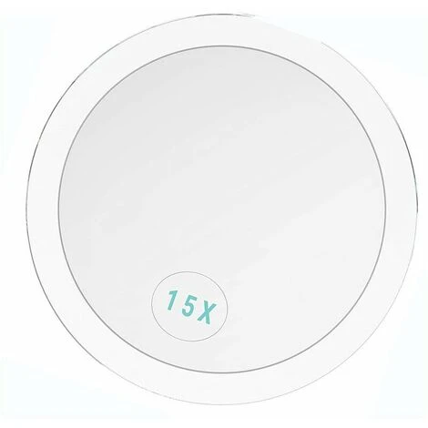 ECHOO Miroir Rond 15 Fois Loupe 6 Pouces-pour Le Maquillage-épilation-enlever Les Points Noirs-facile à Installer, Avec Trois Ventouses, -Miroir Soldes Boutique 68767393 1