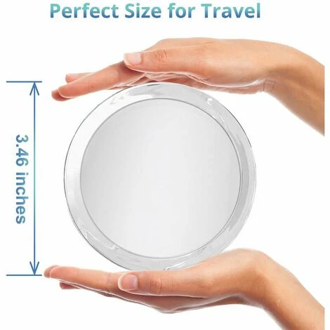 ECHOO Miroir Rond 15 Fois Loupe 6 Pouces-pour Le Maquillage-épilation-enlever Les Points Noirs-facile à Installer, Avec Trois Ventouses, 4 ECHOO Miroir Rond 15 Fois Loupe 6 Pouces-pour Le Maquillage-épilation-enlever Les Points Noirs-facile à Installer, Avec Trois Ventouses, – Image 2