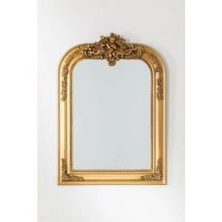 Miroir Mural (67x94 Cm) Kasya SKLUM Polyuréthane - Doré -Miroir Soldes Boutique 68838066 2