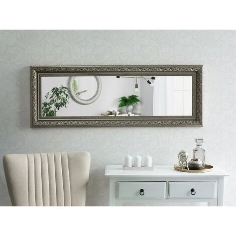 BELIANI Miroir En Plastique Doré 141x51 - Doré 4 BELIANI Miroir En Plastique Doré 141x51 - Doré – Image 2