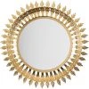 BELIANI Miroir En Métal Doré 60x60 - Doré -Miroir Soldes Boutique 8922961 1