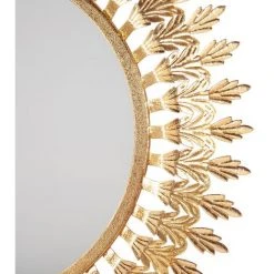 BELIANI Miroir En Métal Doré 60x60 - Doré -Miroir Soldes Boutique 8922961 3