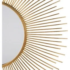 BELIANI Miroir En Métal Doré 76x76 - Doré -Miroir Soldes Boutique 8922964 5