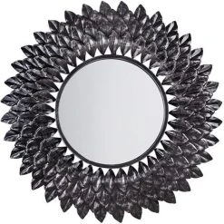 BELIANI Miroir En Métal Argenté 70x70 - Argenté
