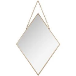 Atmosphera - Lot De 3 Miroirs Losanges En Métal Doré - Doré -Miroir Soldes Boutique 9000978 2
