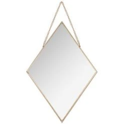 Atmosphera - Lot De 3 Miroirs Losanges En Métal Doré - Doré -Miroir Soldes Boutique 9000978 4