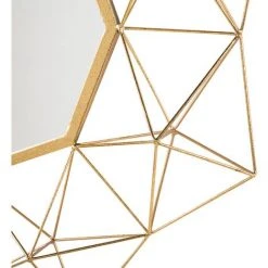 BELIANI Miroir En Métal Doré 80x80 - Doré 11 BELIANI Miroir En Métal Doré 80x80 - Doré -Miroir Soldes Boutique 9029650 5