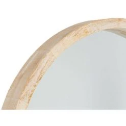 Atmosphera - Miroir Mural En Bois De Paulownia D 50 Cm - Beige -Miroir Soldes Boutique 9183311 3